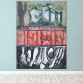 Toile peinture de Mark Rothko (Insitu (Plancher de Bois))