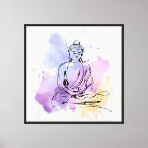 Toile Peinture de méditation zen pour la décoration de m