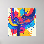 Toile Peinture de musique émotion (Recto)