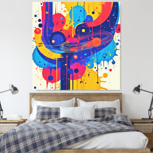 Toile Peinture de musique émotion