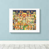 TOILE PEINTURE DE MYTHOLOGIE INDIENNE (Insitu (Plancher de Bois))