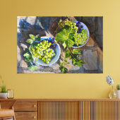 Toile Peinture de nature morte de raisin vert (Insitu(Salon))