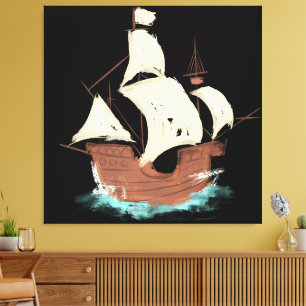 Toile peinture de navire