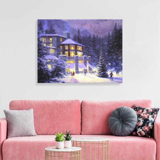 Toile Peinture de Noël de vacances (Insitu(Salon))