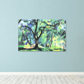 Toile Peinture de Paul Cezanne, Forêt, (Insitu (Plancher de Bois))