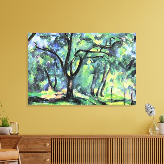 Toile Peinture de Paul Cezanne, Forêt, (Insitu(Salon))