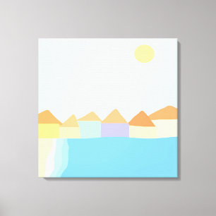 Toile peinture de paysage en espagne