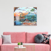 Toile Peinture de Peter Pan Hook's Cove Tinker Bell (Insitu(Salon))