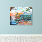 Toile Peinture de Peter Pan Hook's Cove Tinker Bell (Insitu (Plancher de Bois))