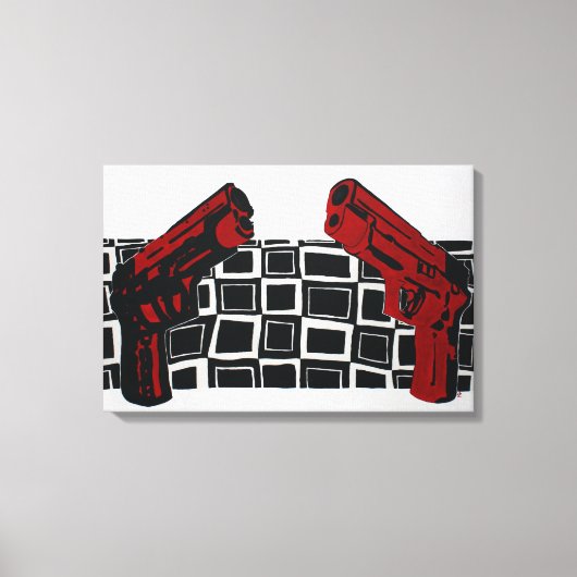 Toile Peinture de pistolets (Recto)