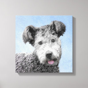 Toile Peinture de Pumi - Art de chien original mignon