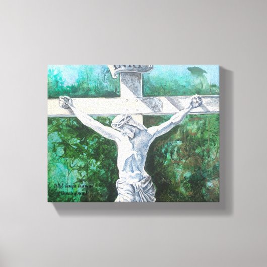 Toile Peinture de résurrection Crucifix (Recto)