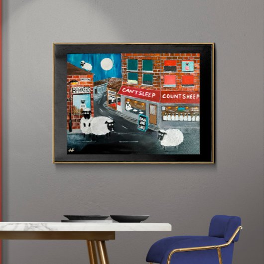 Toile Peinture de Sheep Town par Alfred Fox