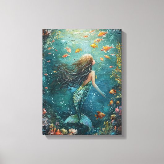 Toile Peinture de sirène (Recto)