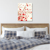 Toile Peinture de style oriental, fleur de prune au prin (Insitu(Chambre))