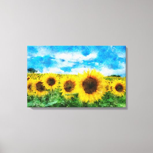 Toile Peinture de tournesols (Recto)