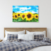 Toile Peinture de tournesols (Insitu(Chambre))