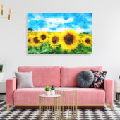 Toile Peinture de tournesols (Insitu(Salon))