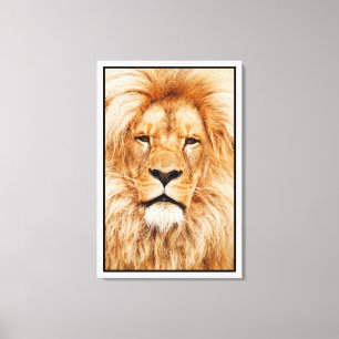 Toile Peinture de visage de lion - 17335