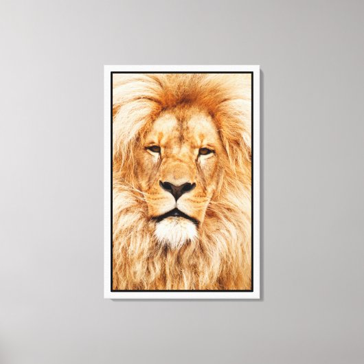Toile Peinture de visage de lion - 17335 (Recto)