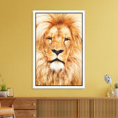 Toile Peinture de visage de lion - 17335 (Insitu(Salon))