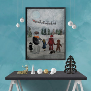 Toile Peinture des amis des fêtes par Alfred Fox
