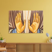 Toile Peinture Des Mains Dans Une Église (Insitu(Salon))