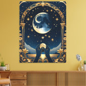 Toile Peinture des mains de tarot d'imaginaire (Insitu(Salon))