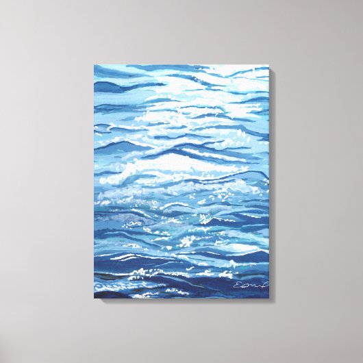 Toile Peinture des vagues (Recto)