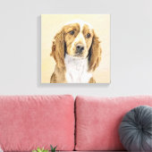 Toile Peinture d'espagnol Welsh Springer - Art original  (Insitu(Salon))