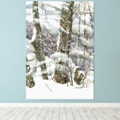 Toile Peinture d'hiver (Insitu (Plancher de Bois))