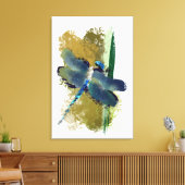 Toile peinture d'insecte "dragonfly occupée" (Insitu(Salon))