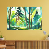 Toile Peinture d'interprétation de forêt (Insitu(Salon))