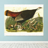 Toile Peinture d'oiseaux sauvages de Turquie Audubon (Insitu (Plancher de Bois))