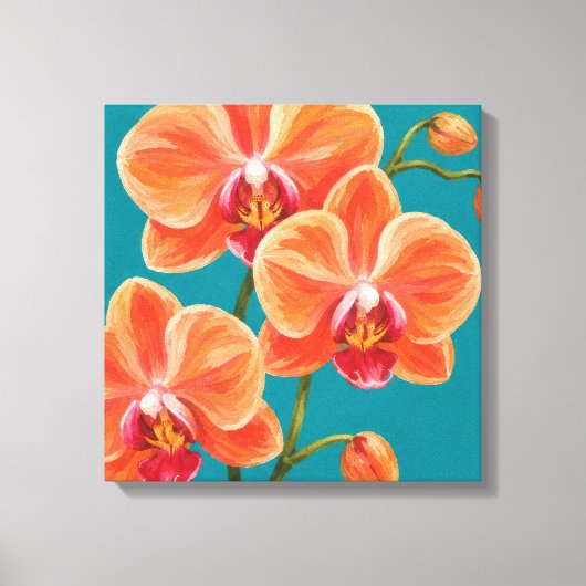Toile peinture d'orchidée (Recto)