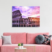 Toile Peinture du Colisée à Rome au coucher du soleil (Insitu(Salon))