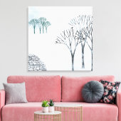Toile Peinture du paysage de neige en hiver (Insitu(Salon))