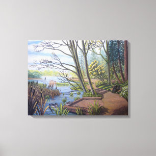 Toile Peinture du paysage de printemps Lost Lagoon Vanco