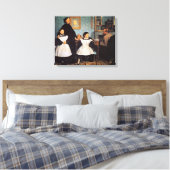 Toile Peinture Edgar Degas, Famille Bellelli (Insitu(Chambre))