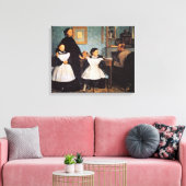 Toile Peinture Edgar Degas, Famille Bellelli (Insitu(Salon))