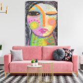 Toile Peinture en acrylique Abstraite Daydream sur le ta (Insitu(Salon))