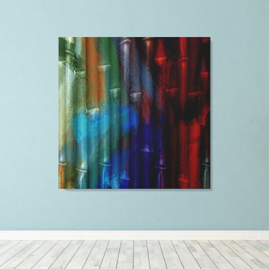 Toile Peinture en bambou acrylique (Insitu (Plancher de Bois))