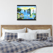 Toile Peinture en cascade chinoise (Insitu(Chambre))