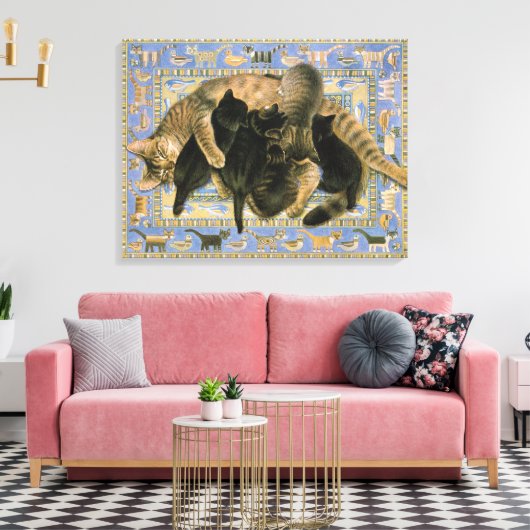 TOILE PEINTURE EN CHAT CUTE (Insitu(Salon))