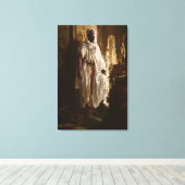 Toile Peinture en chef maure africaine Portrait (Insitu (Plancher de Bois))