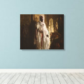 Toile Peinture en chef maure africaine Portrait (Insitu (Plancher de Bois))