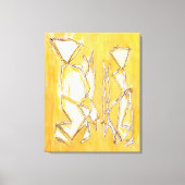 Toile Peinture en couple d'art Abstrait jaune par MC Bel (Recto)