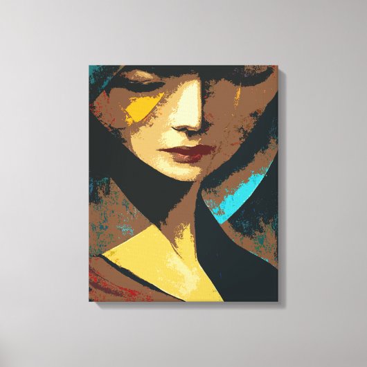 Toile Peinture féminine Abstraite (Recto)