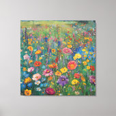 Toile peinture fleur sauvage aquarelle (Recto)