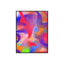 Peinture framboise abstraite